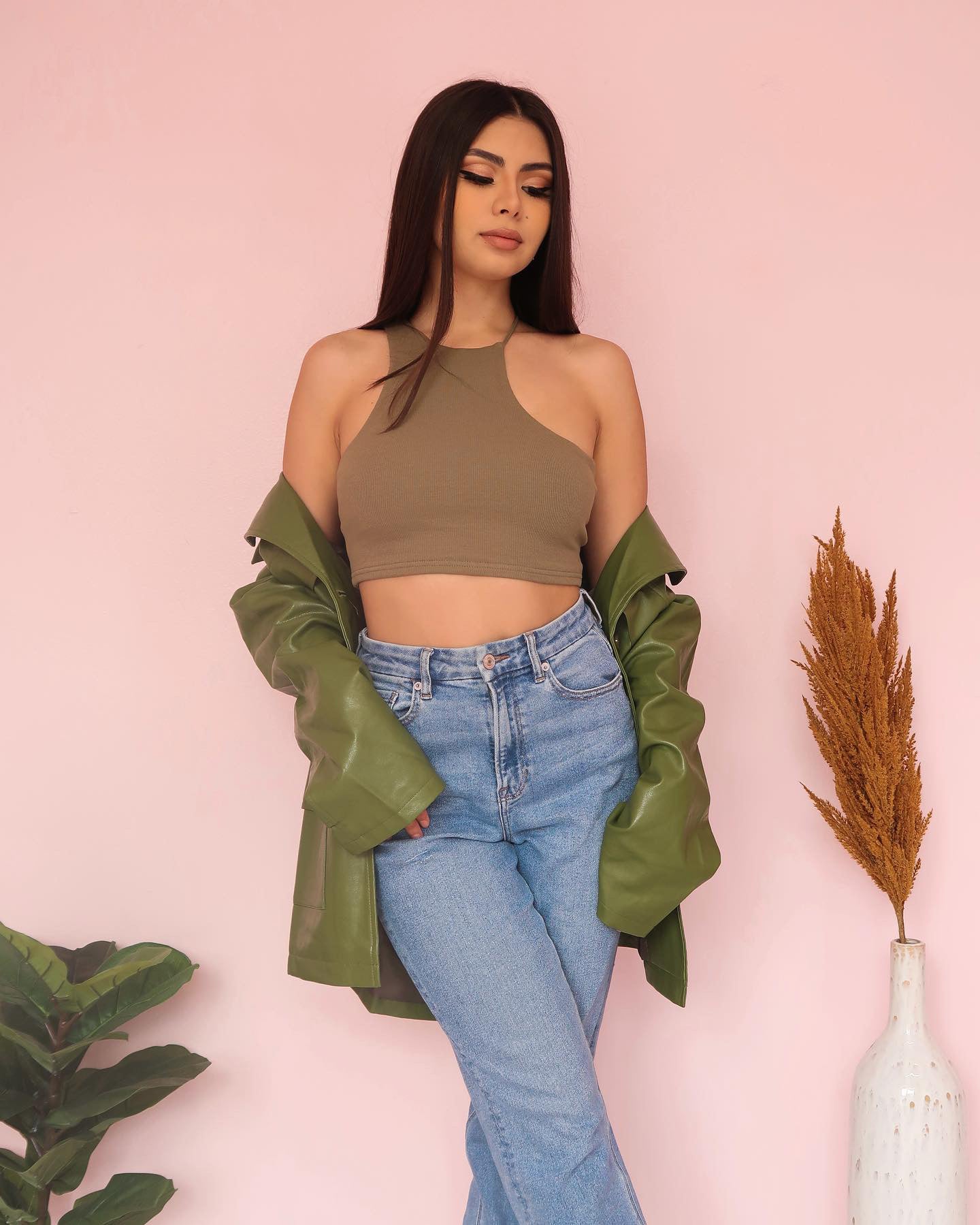 Olive Green Top