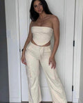 Beige Corset Top