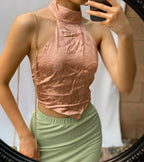 Pink Satin top